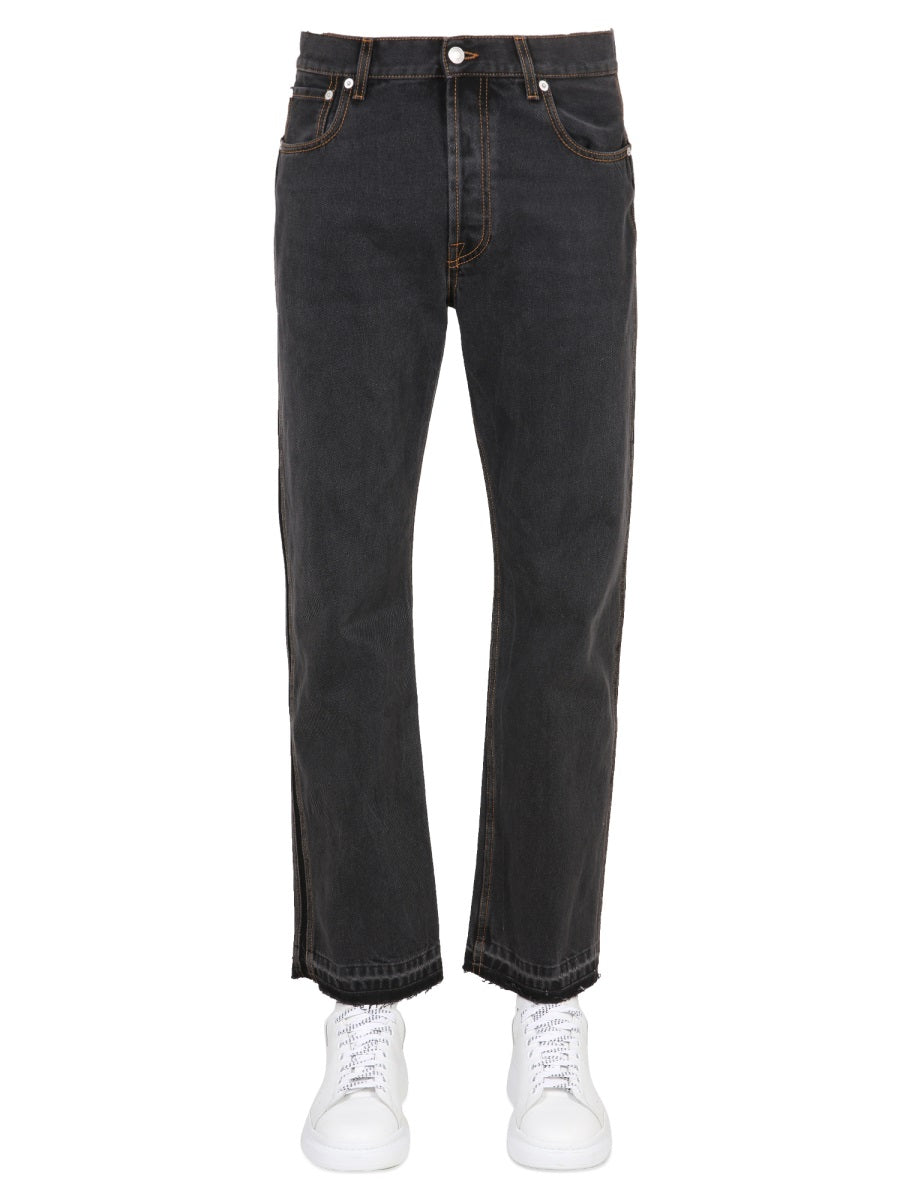 Alexander Mcqueen Men Raw Cut Jeans ALEXANDER MCQUEEN