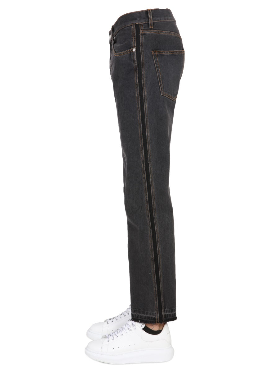 Alexander Mcqueen Men Raw Cut Jeans ALEXANDER MCQUEEN