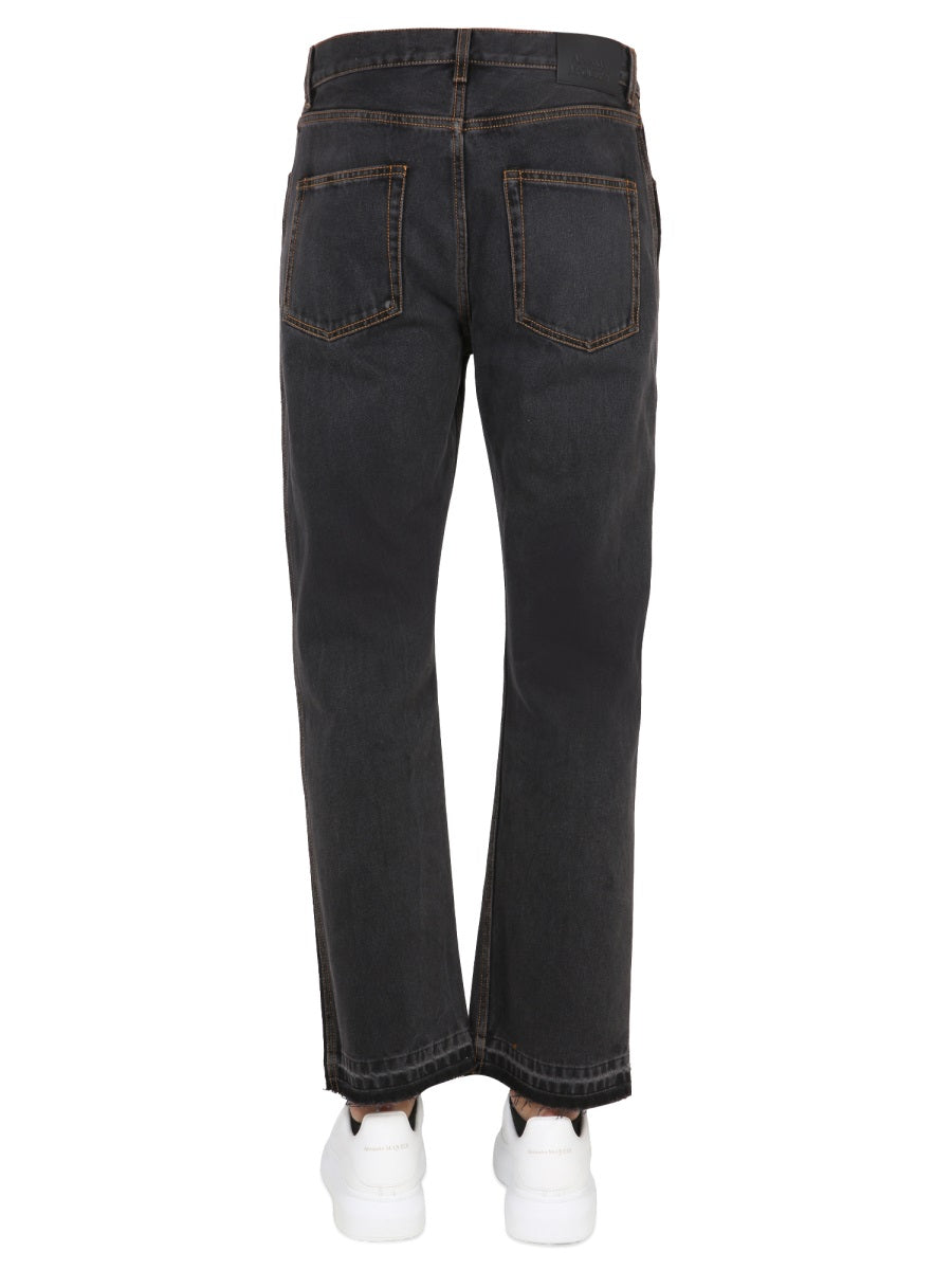 Alexander Mcqueen Men Raw Cut Jeans ALEXANDER MCQUEEN