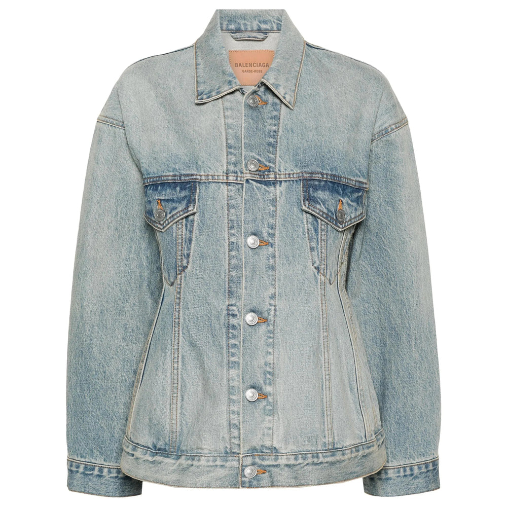 Balenciaga Blue Jackets - Denim Jackets Women BALENCIAGA
