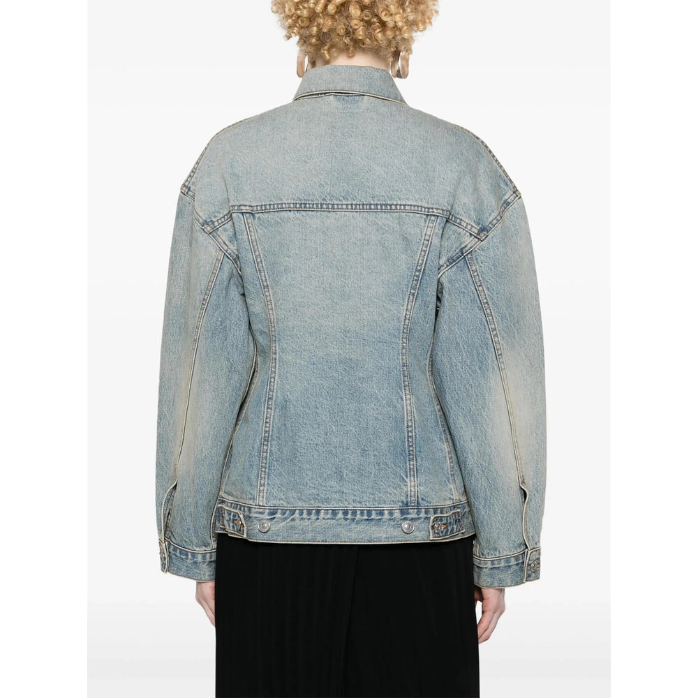 Balenciaga Blue Jackets - Denim Jackets Women BALENCIAGA