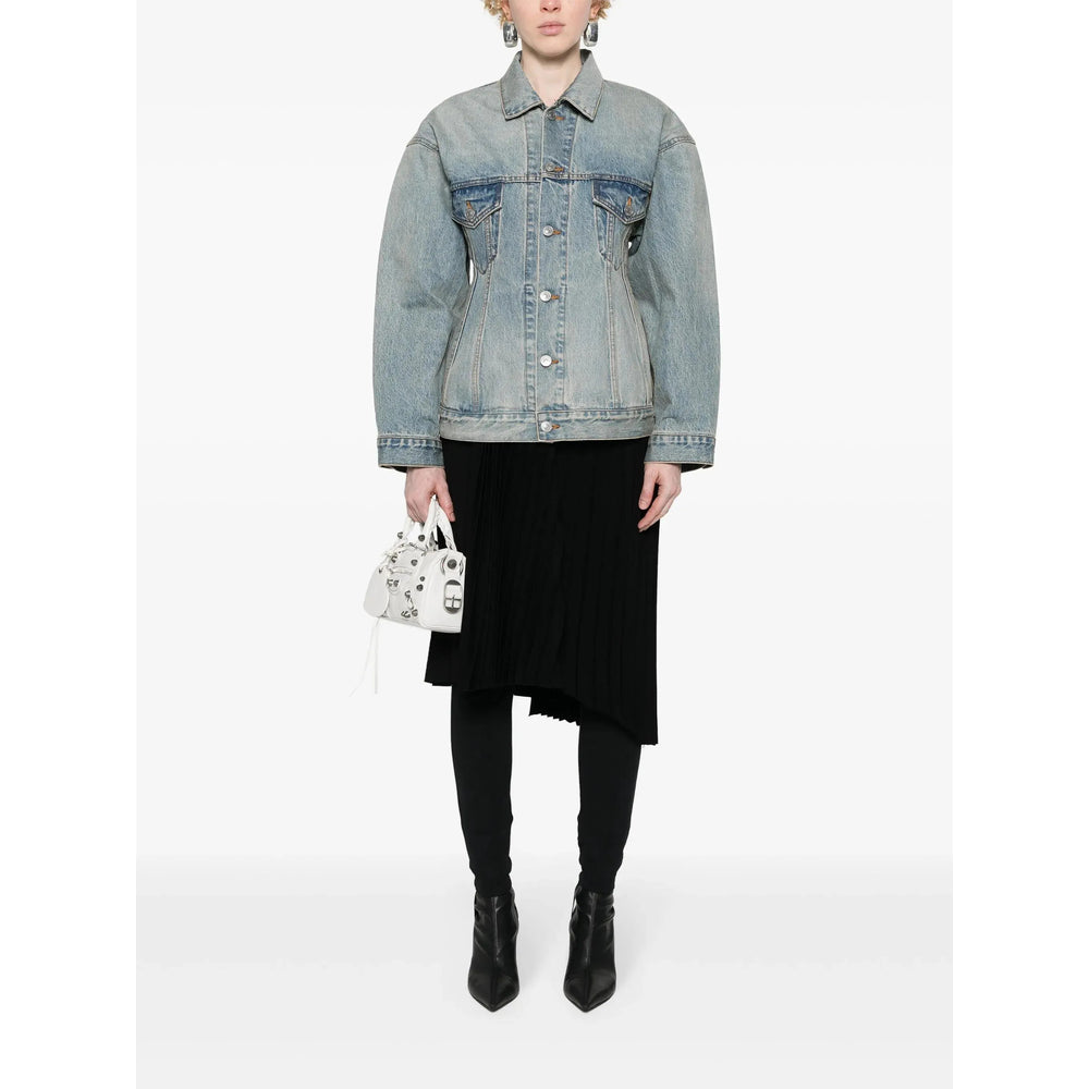 Balenciaga Blue Jackets - Denim Jackets Women BALENCIAGA