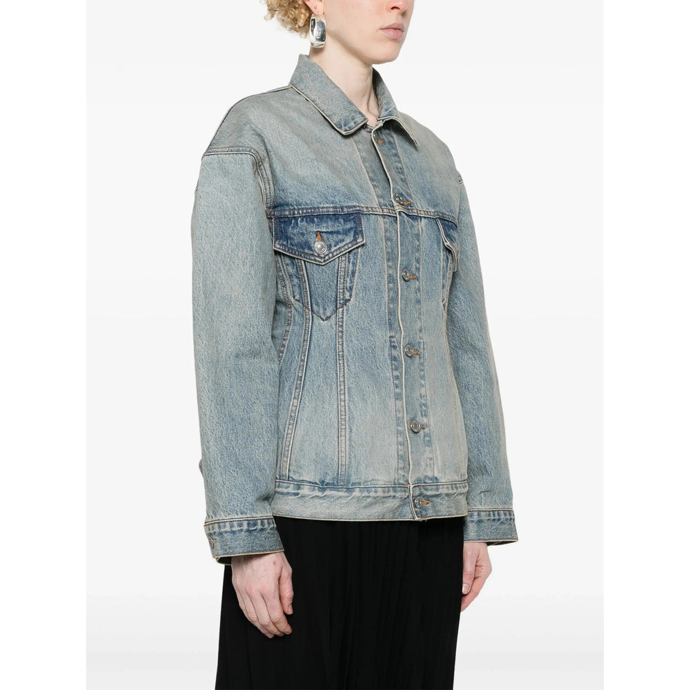 Balenciaga Blue Jackets - Denim Jackets Women BALENCIAGA