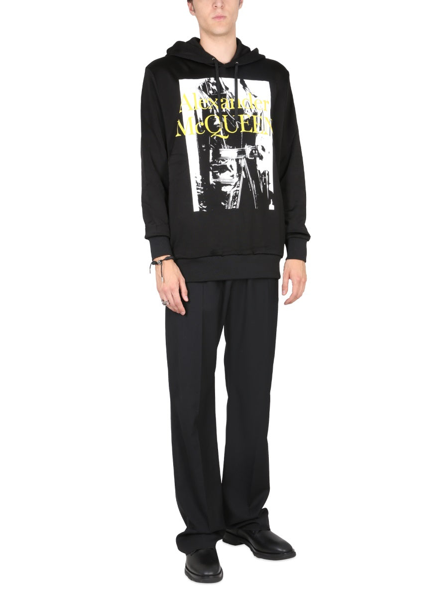 Alexander Mcqueen Men Sweatshirt With Atelier Print ALEXANDER MCQUEEN