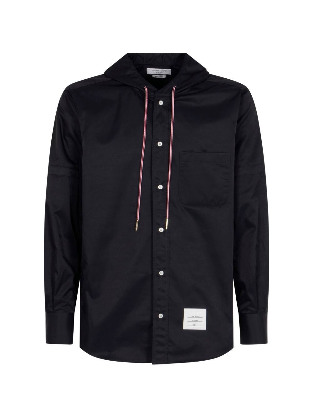 Thom Browne Men Nylon Hooded Shirt THOM BROWNE