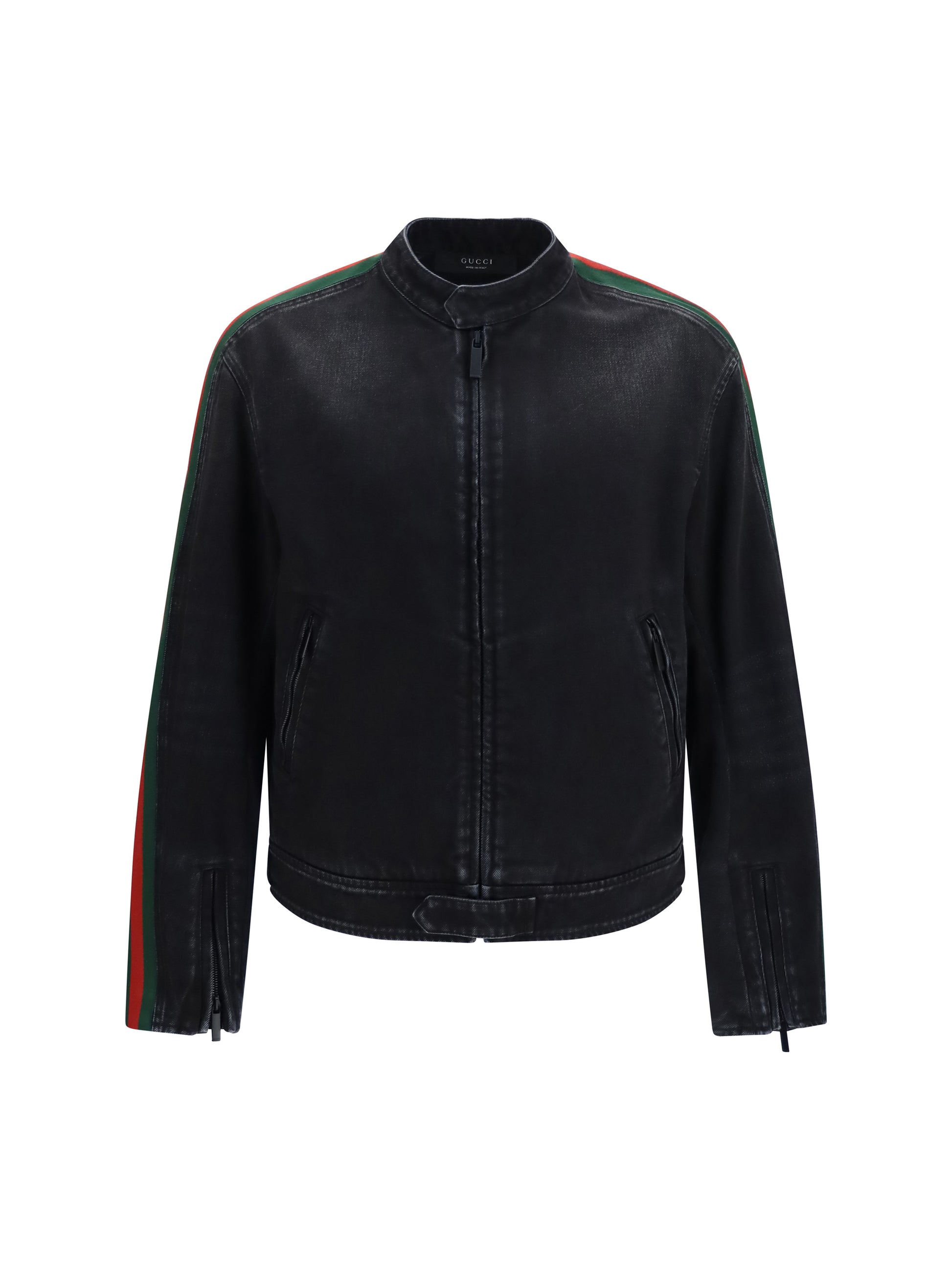 Gucci Men Cotton Denim Biker Jacket GUCCI