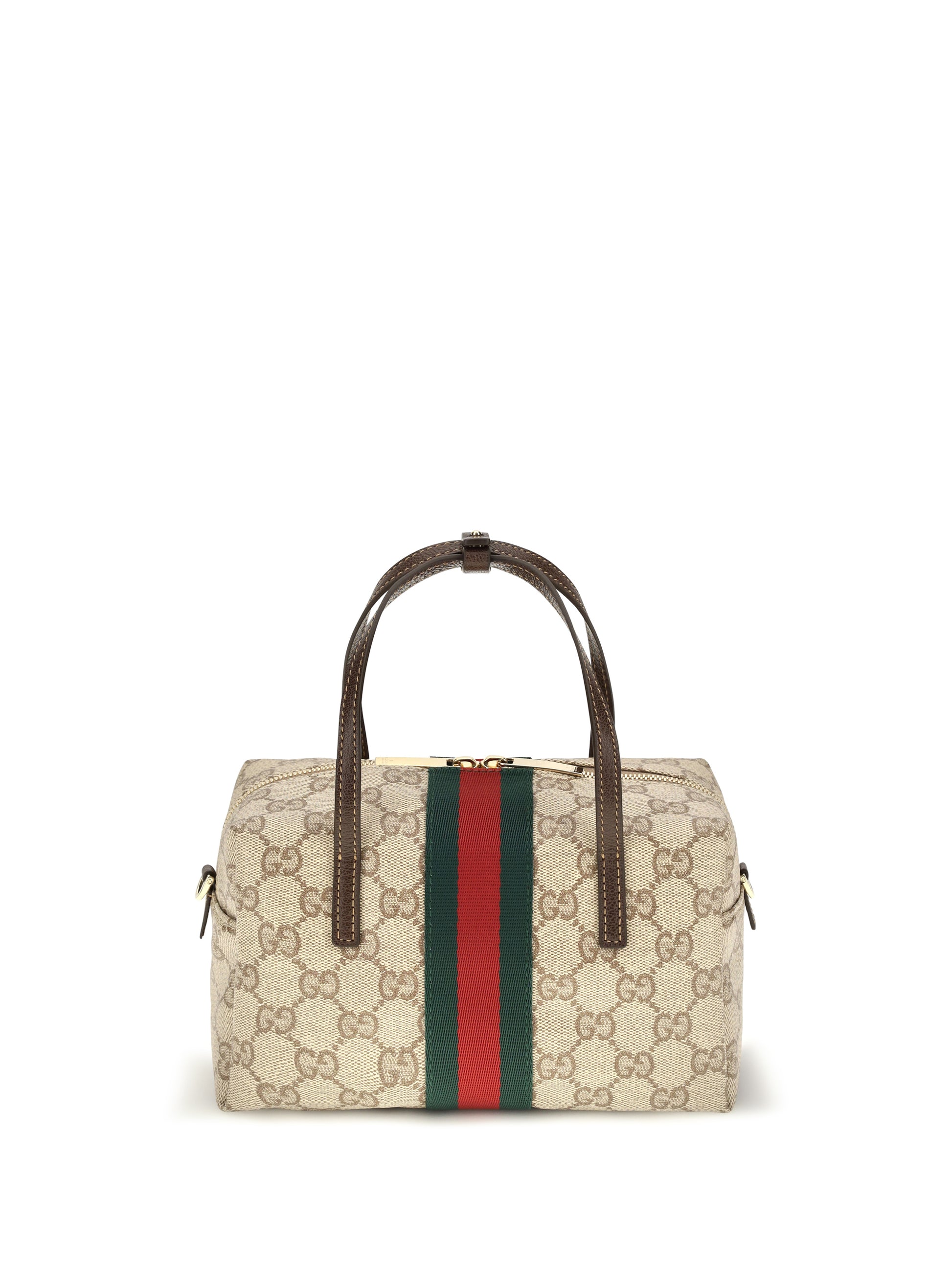 Gucci Women Mini Boston Handbag With Web Stripe GUCCI