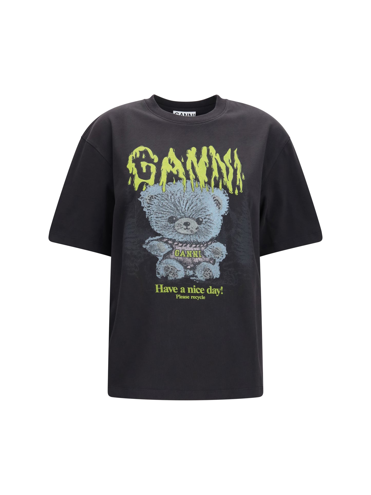 Ganni Women Forest Teddy Graphic T-Shirt GANNI