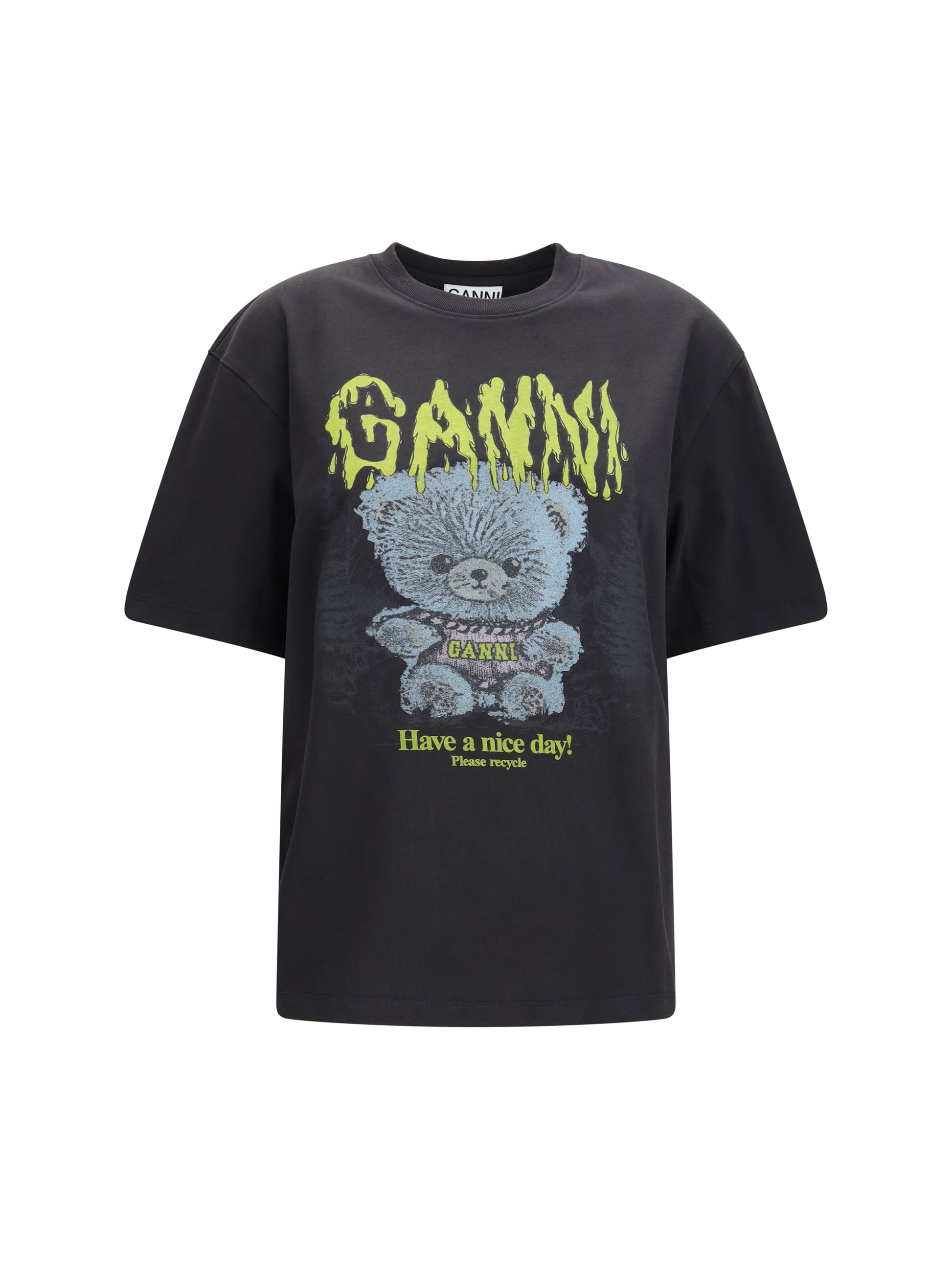 Ganni Women Forest Teddy Graphic T-Shirt GANNI
