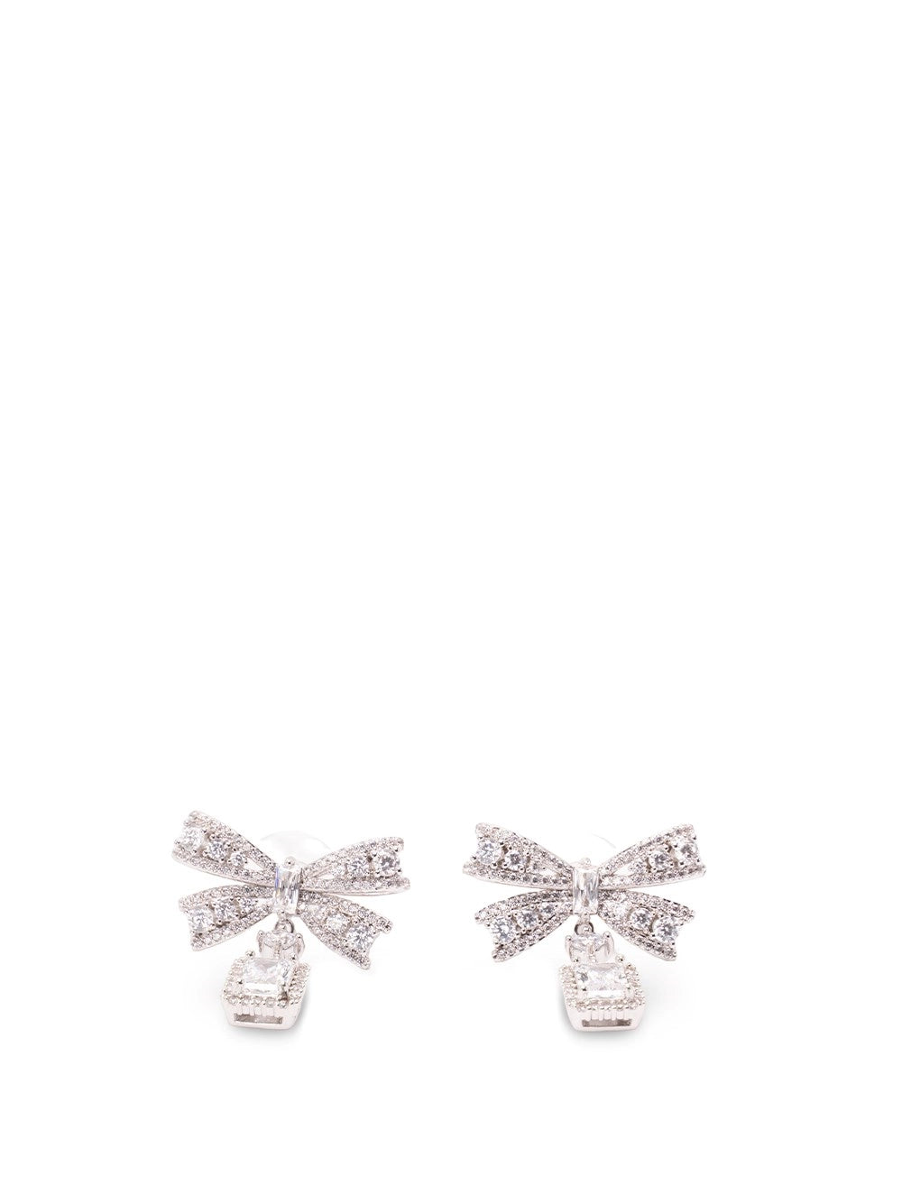 Self-Portrait Women Bow Crystal Drop Earrings SELF-PORTRAIT