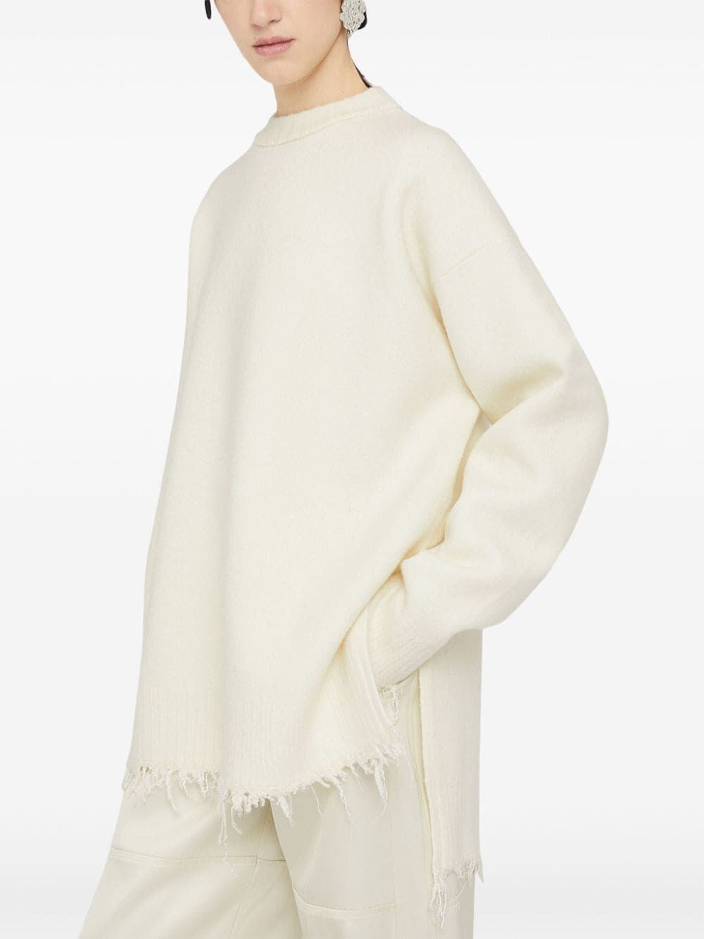 Jil Sander Women Long Sleeve Crew-Neck Sweater JIL SANDER