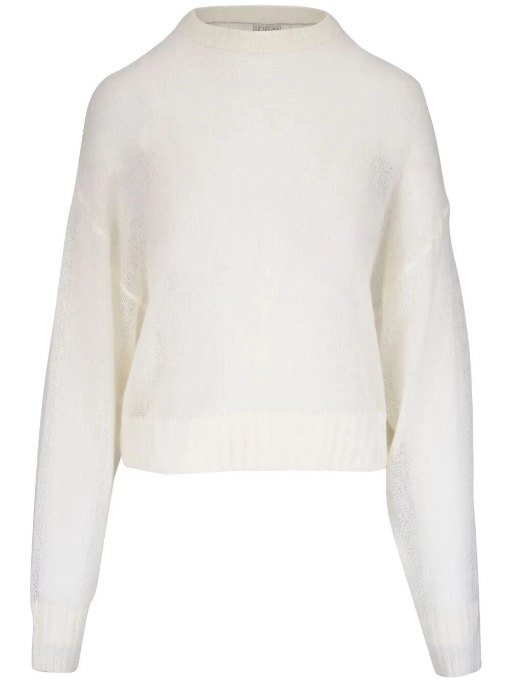 Brunello Cucinelli Women Mohair And Wool Sweater With Monili BRUNELLO CUCINELLI