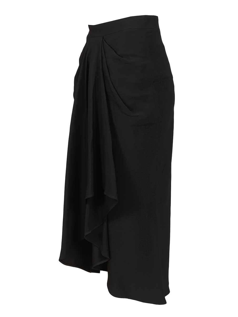 Givenchy Women Crêpe Cady Midi Skirt GIVENCHY