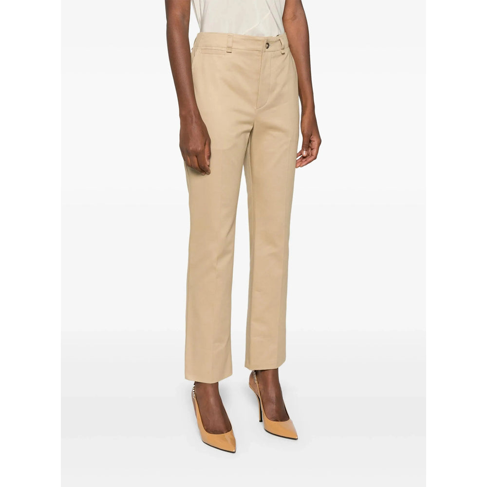 Saint Laurent Neutrals Trousers - Straight Trousers Women SAINT LAURENT