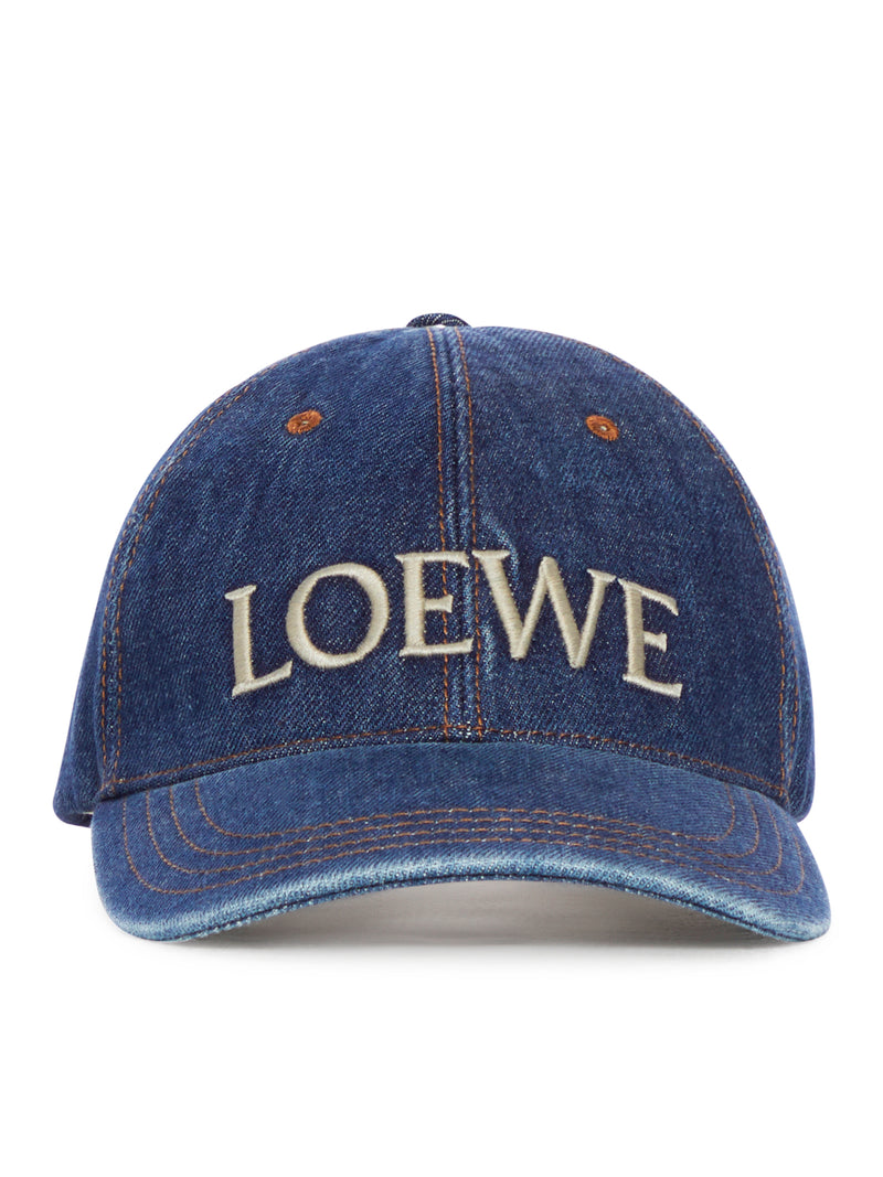 Loewe Men Loewe Cap In Denim LOEWE