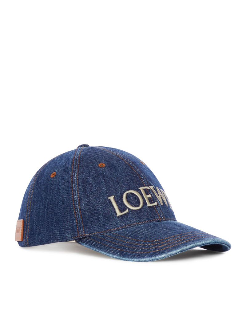 Loewe Men Loewe Cap In Denim LOEWE