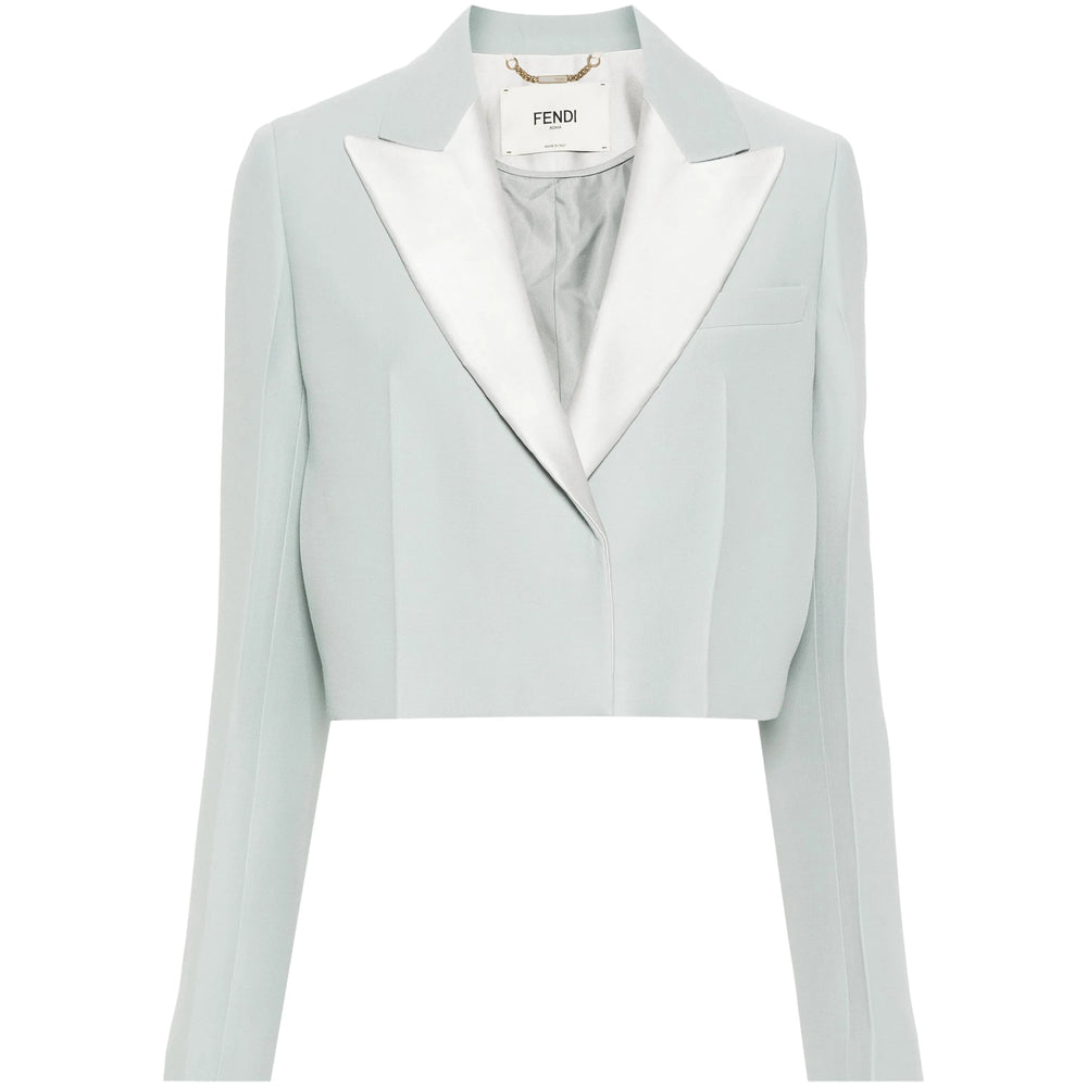 Fendi Blue Jackets - Blazers Women FENDI