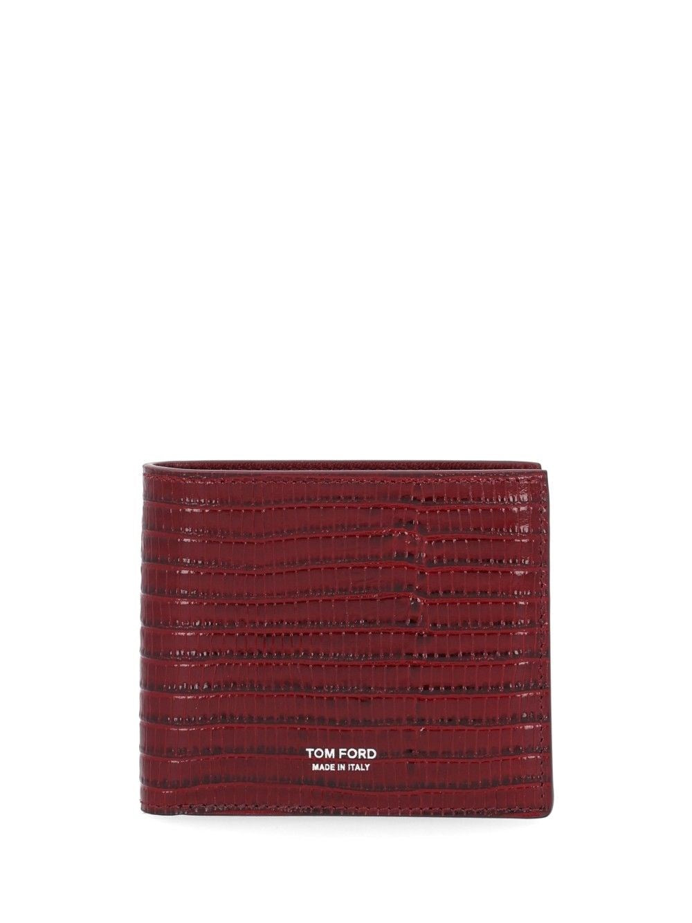 Tom Ford Men T Line Lizard-Effect Leather Wallet TOM FORD