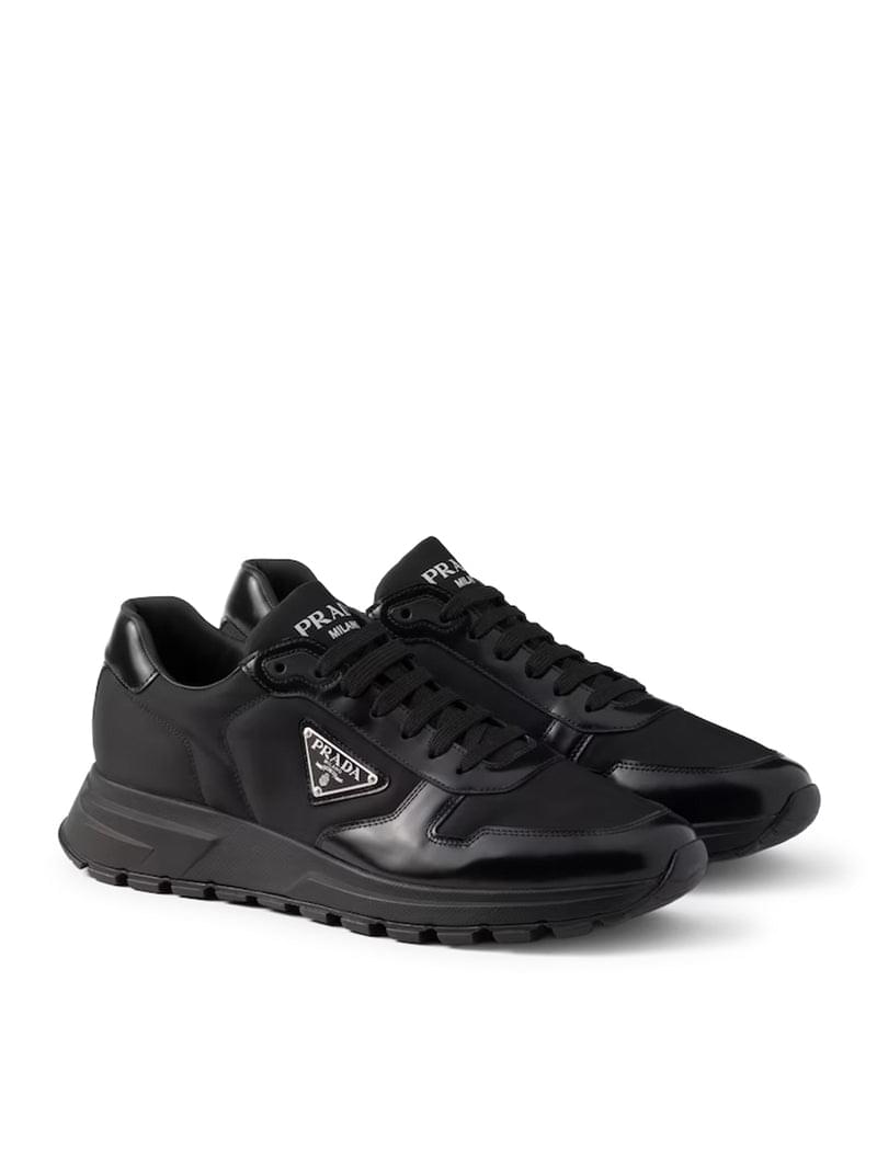 Prada Men Prax 01 Sneakers In Re-Nylon And Brushed Leather PRADA