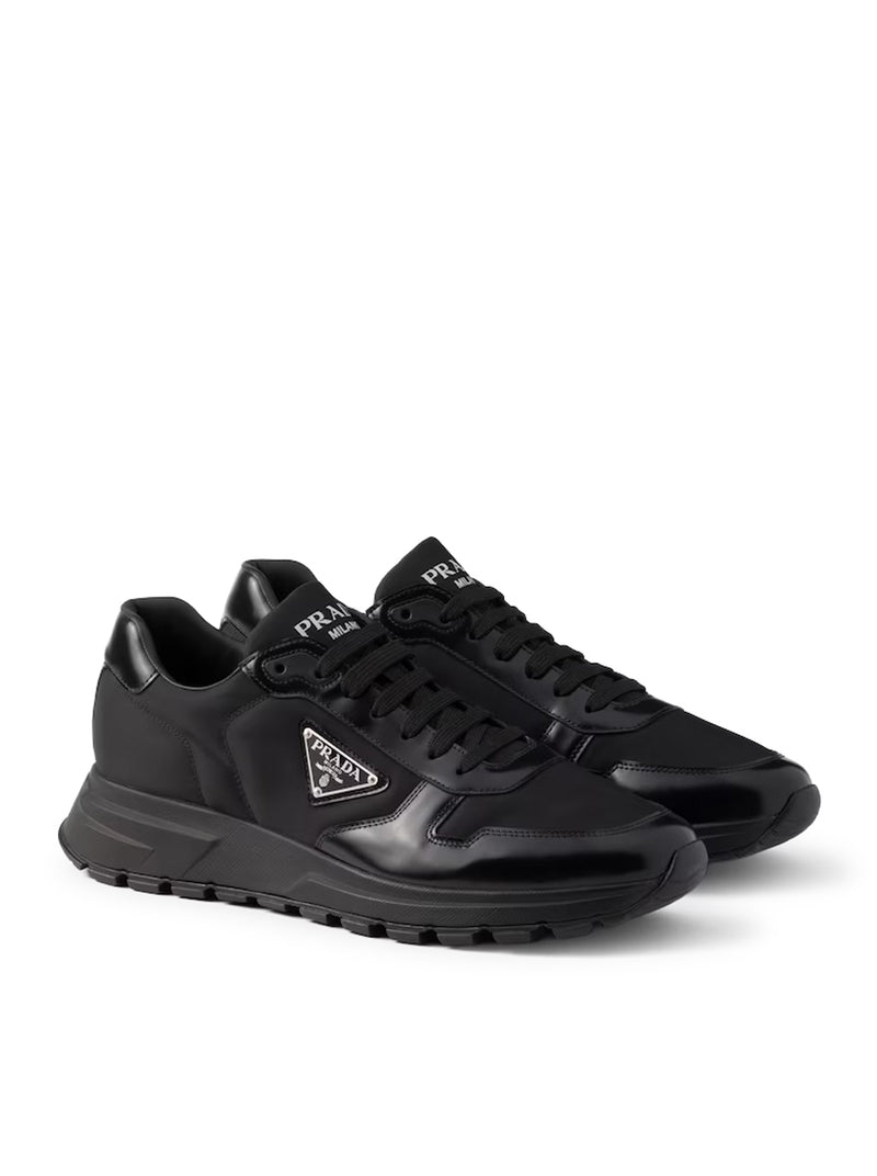 Prada Men Prax 01 Sneakers In Re-Nylon And Brushed Leather PRADA