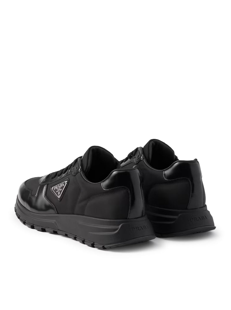 Prada Men Prax 01 Sneakers In Re-Nylon And Brushed Leather PRADA