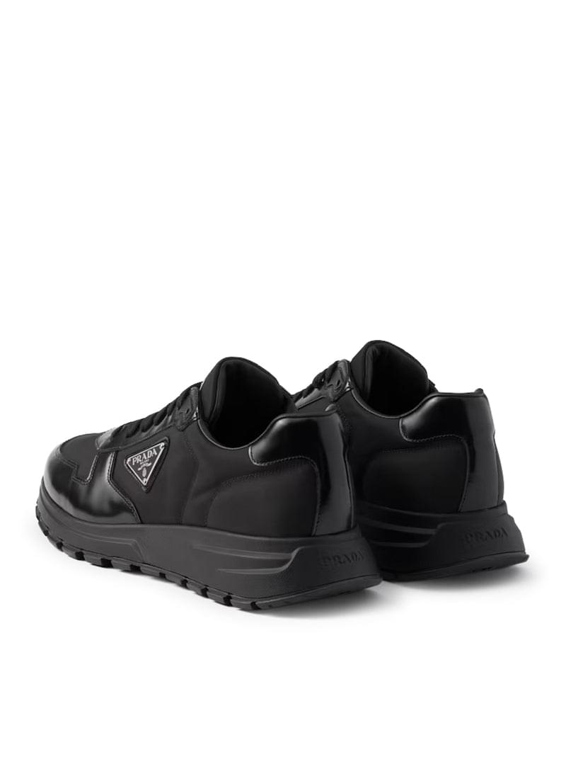Prada Men Prax 01 Sneakers In Re-Nylon And Brushed Leather PRADA