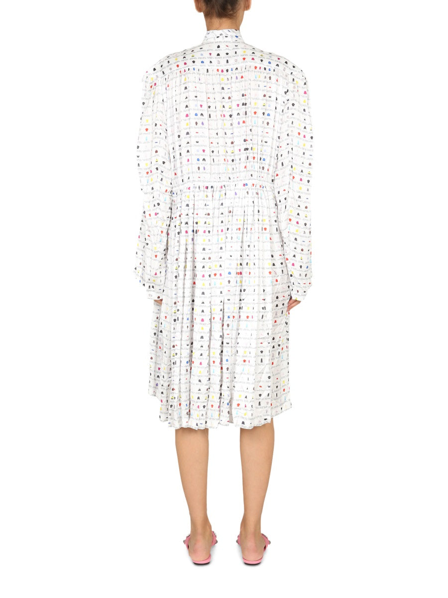 Balenciaga Women "Paper Crush Floral" Dress BALENCIAGA