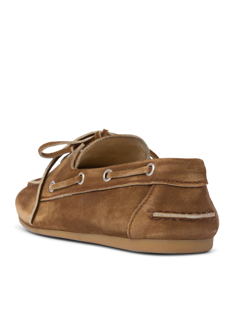 Miu Miu Women Unlined Loafers In Delave` Suede MIU MIU