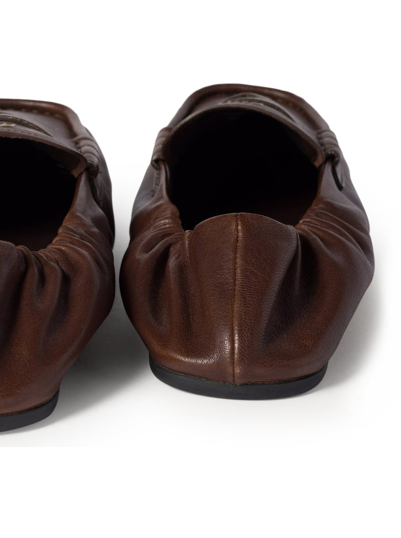 Miu Miu Women Nappa Leather Ruffled Loafers MIU MIU