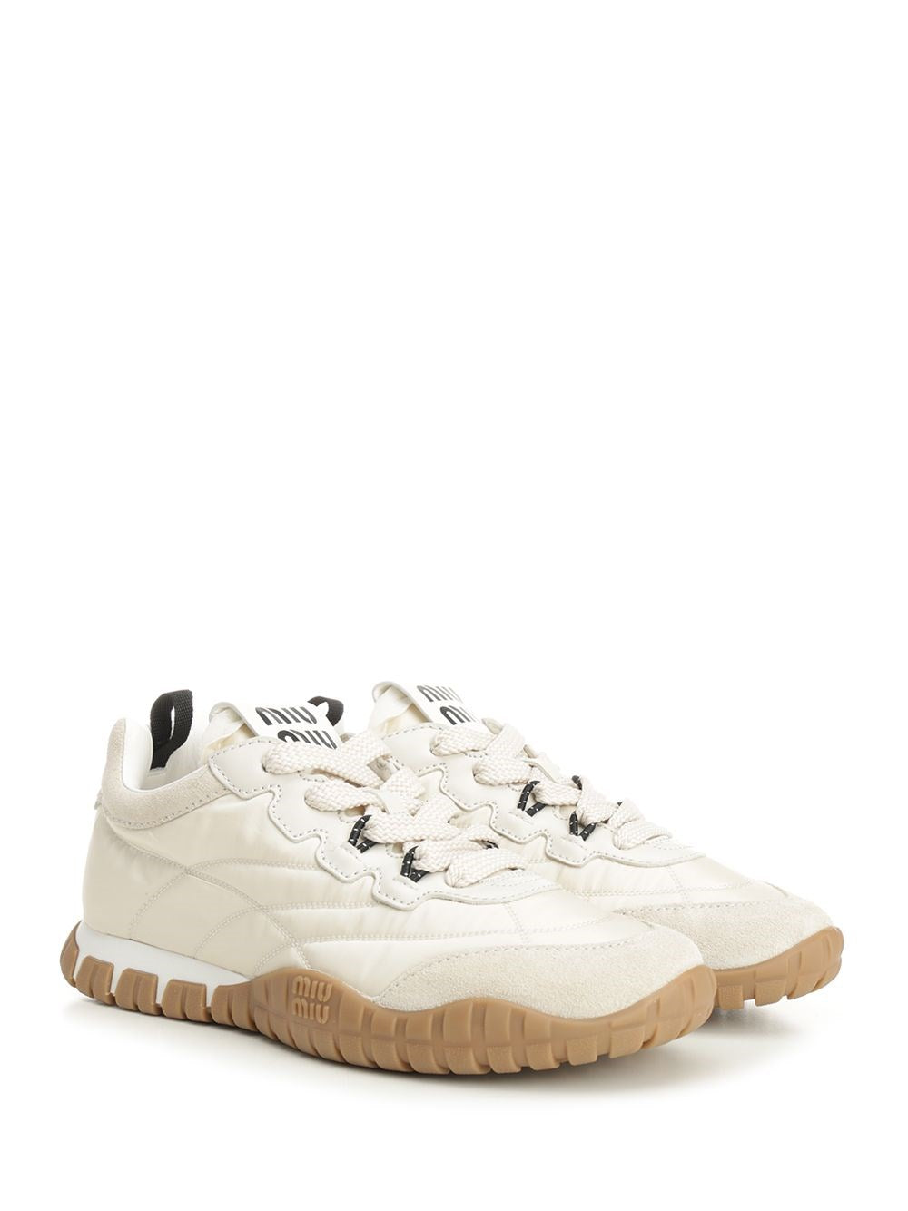 Miu Miu Women “Tyre” Sneakers In Technical Fabric And Suede Leather MIU MIU