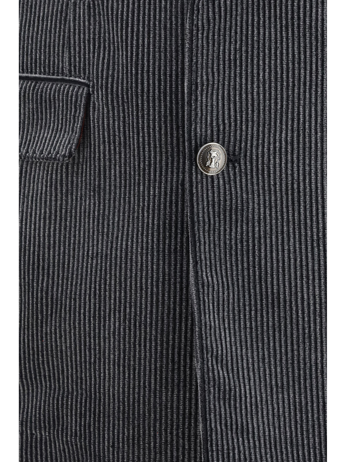 Brunello Cucinelli Men Ribbed Double-Breasted Suit BRUNELLO CUCINELLI