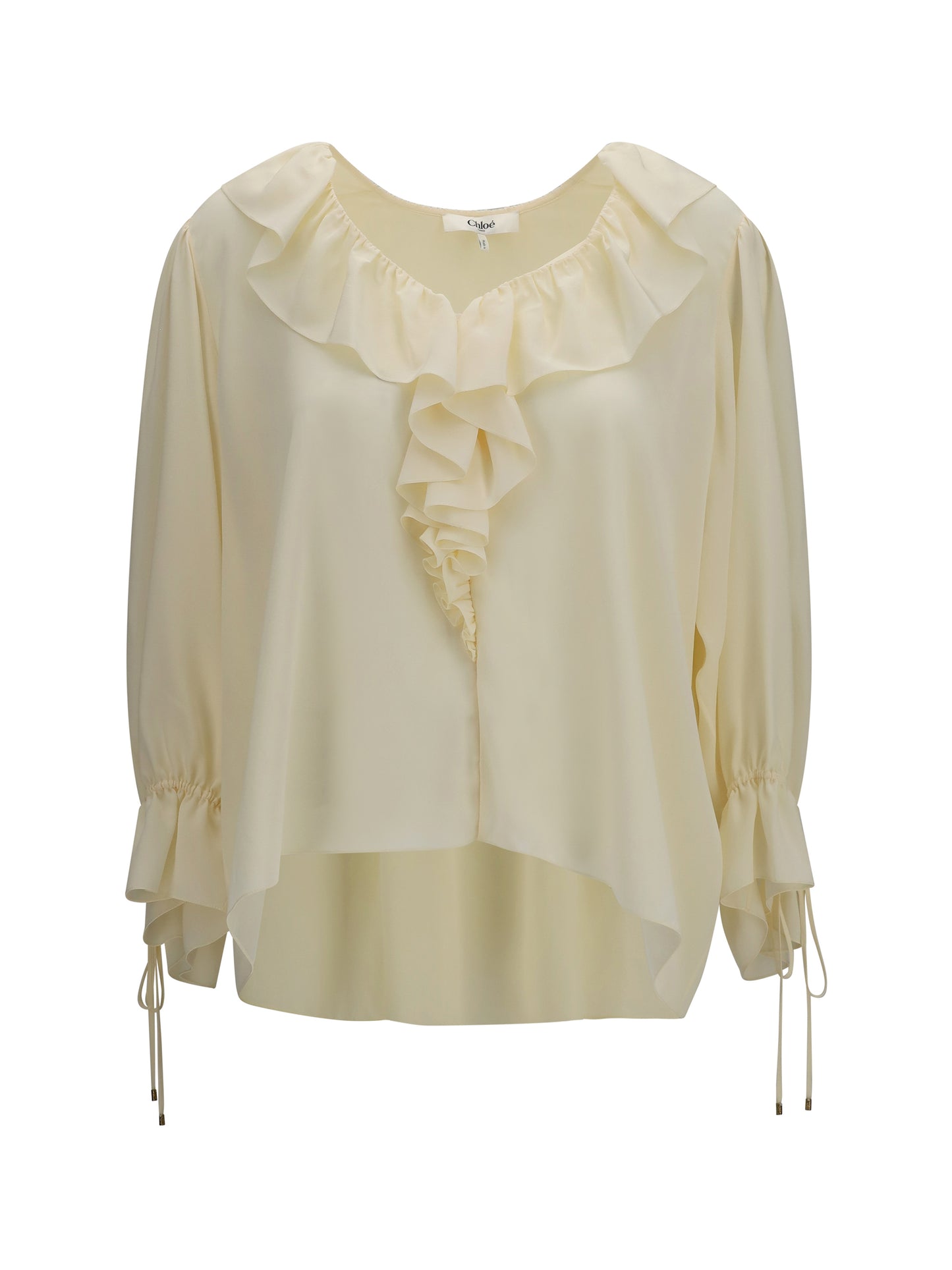 Chloé Women Ruffled V-Neck Shirt CHLOE