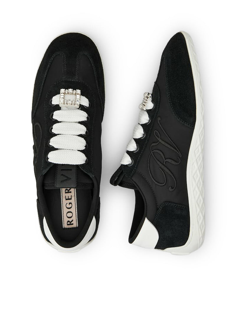 Roger Vivier Women Viv Low Suede Sneakers ROGER VIVIER