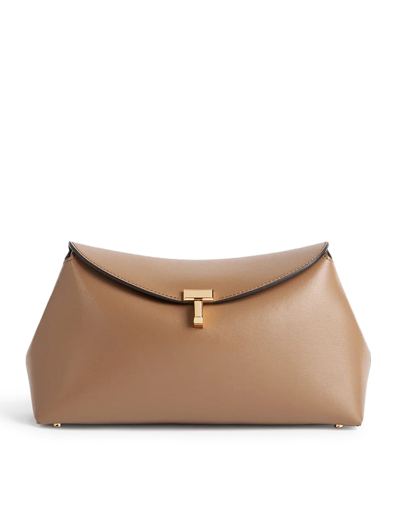 Toteme Women T-Lock Leather Clutch TOTEME