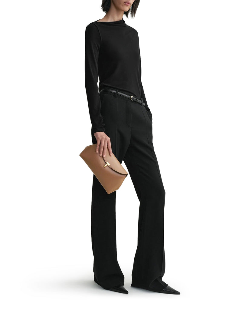Toteme Women T-Lock Leather Clutch TOTEME
