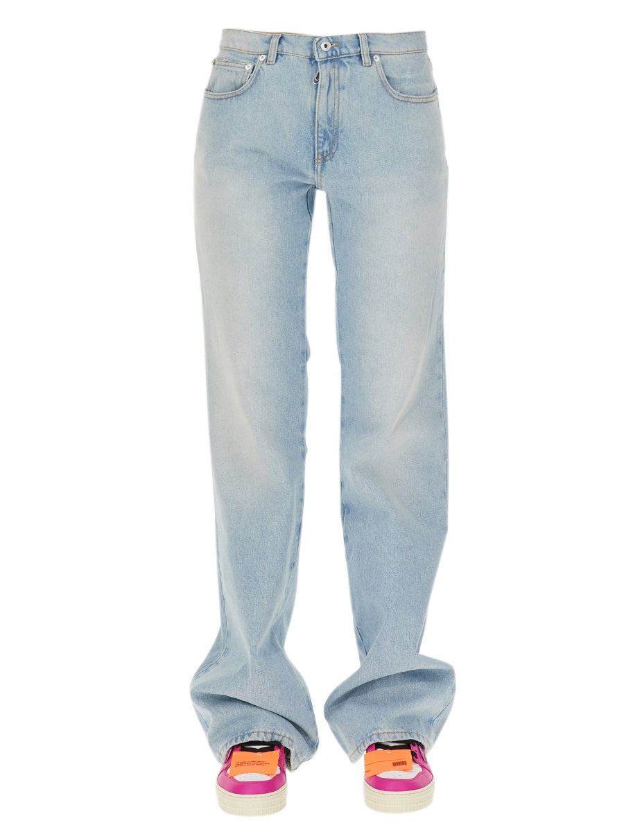 Off-White Women Beach Baby Baggy Jeans OFF-WHITE