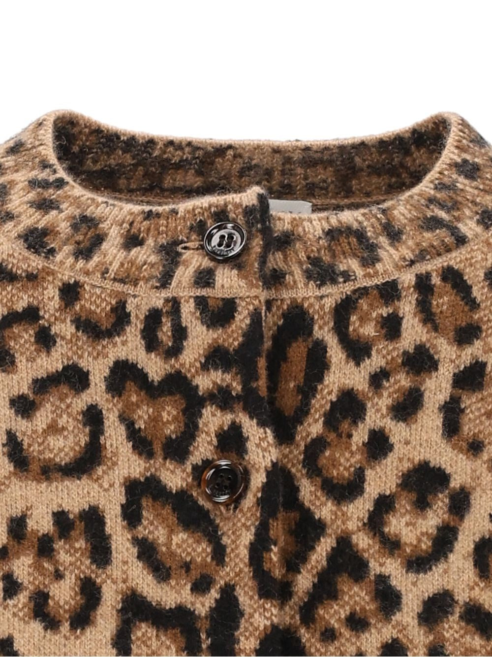 Burberry Women Animal Print Wool And Cashmere Cardigan BURBERRY