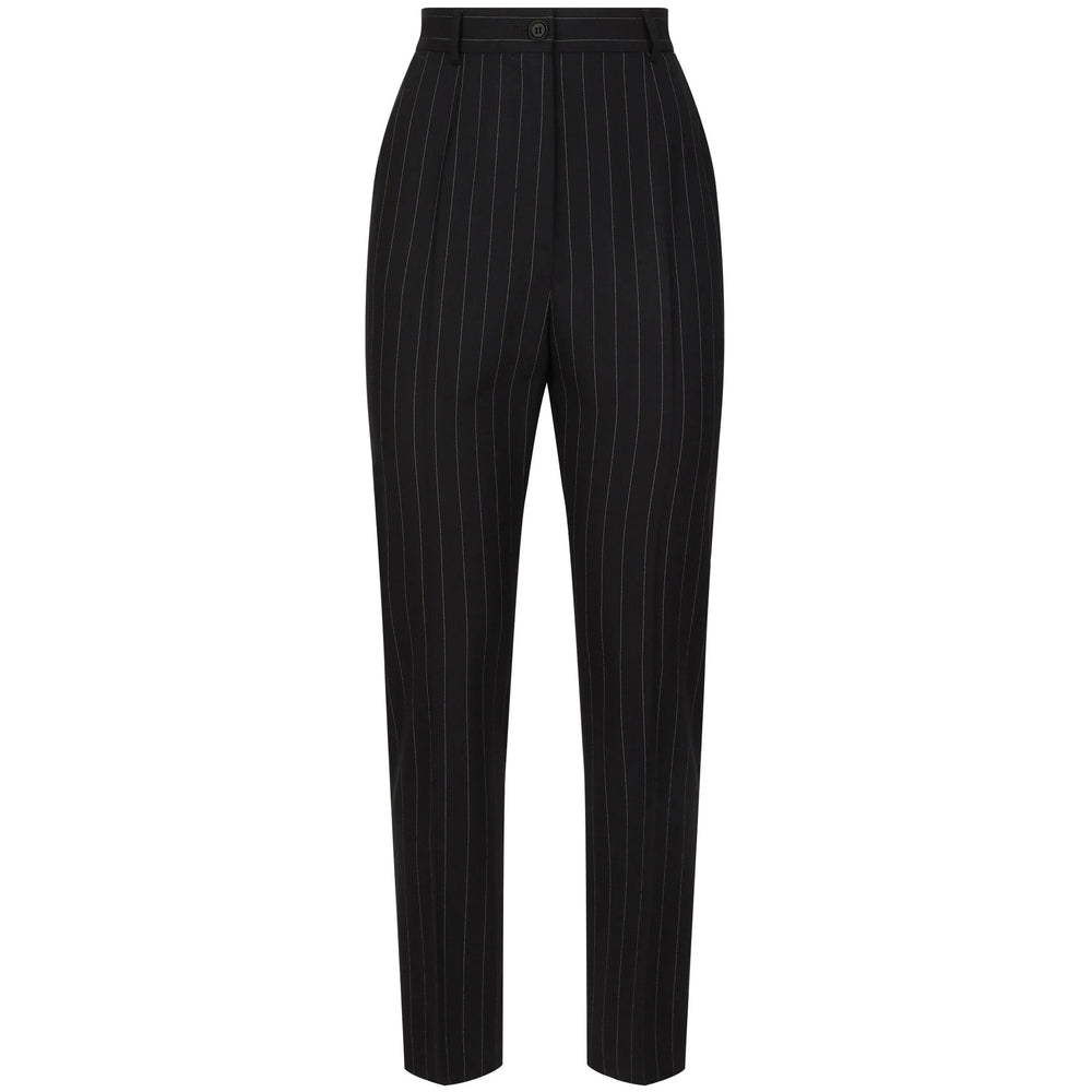 Dolce & Gabbana Black Trousers - Slim-Fit Trousers Women DOLCE & GABBANA