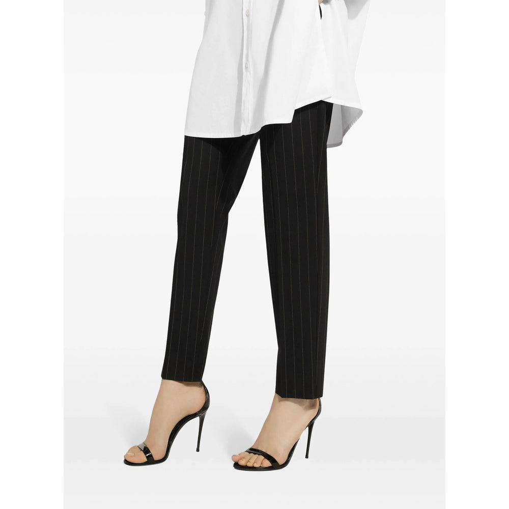 Dolce & Gabbana Black Trousers - Slim-Fit Trousers Women DOLCE & GABBANA