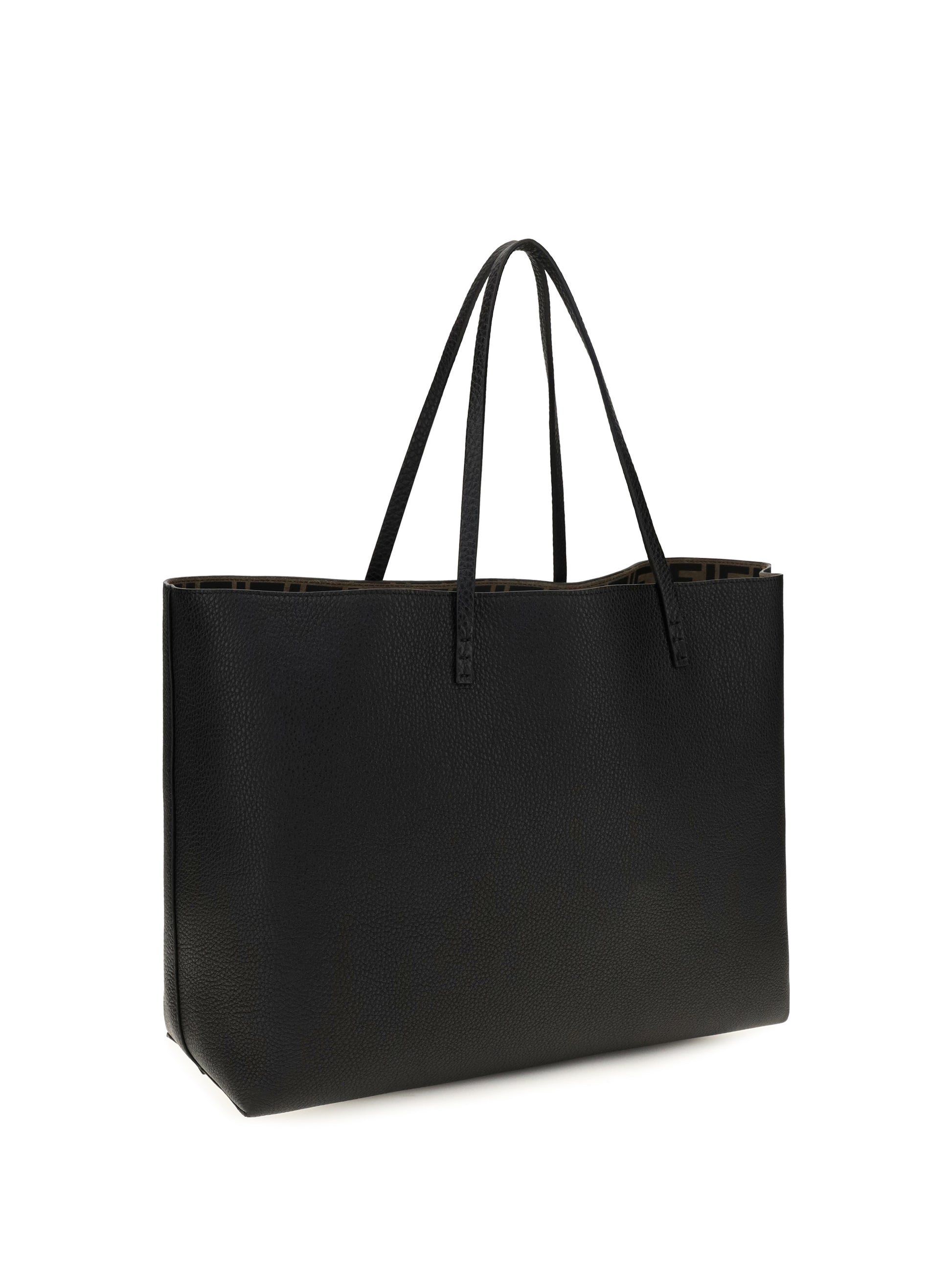 Fendi Women Medium Roll Roman Leather Shopping Bag FENDI