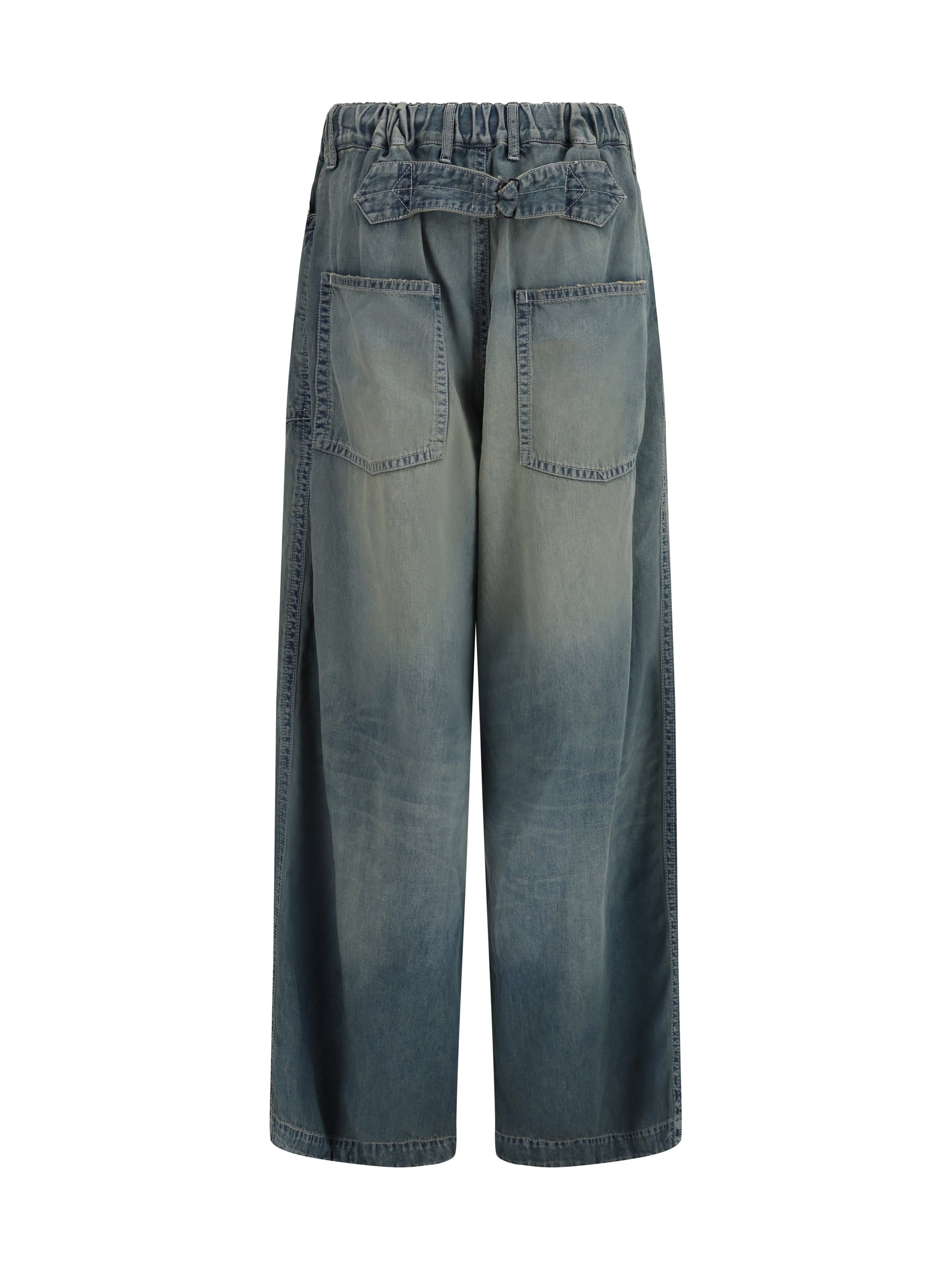 Maison Mihara Yasuhiro Women Light Denim Wide Pants MAISON MIHARA YASUHIRO