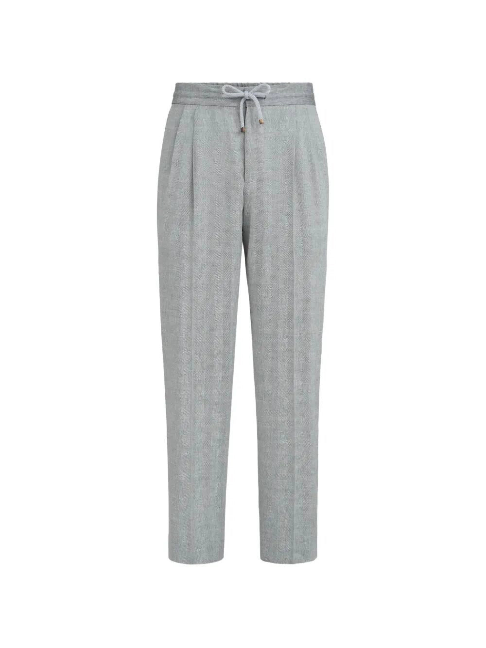 Brunello Cucinelli Men Pants With Drawstring And Double Pleats BRUNELLO CUCINELLI