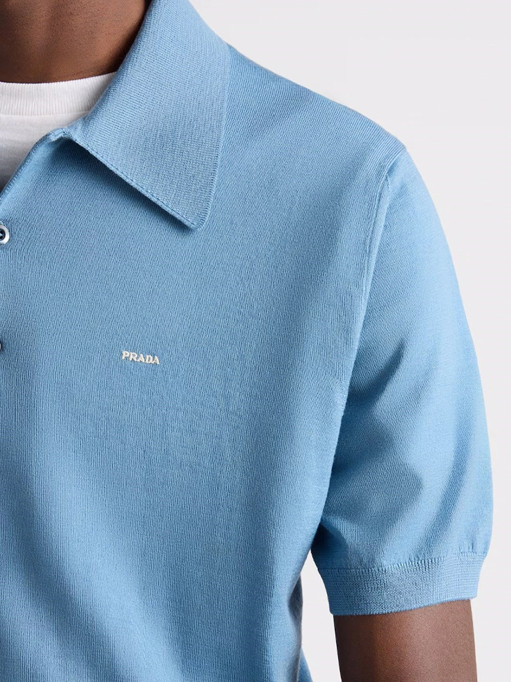 Prada Men Superfine Wool Polo Shirt PRADA
