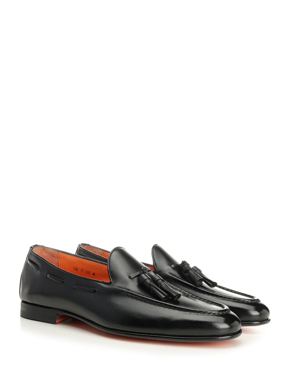 Santoni Men Brushed Leather Moccasin SANTONI