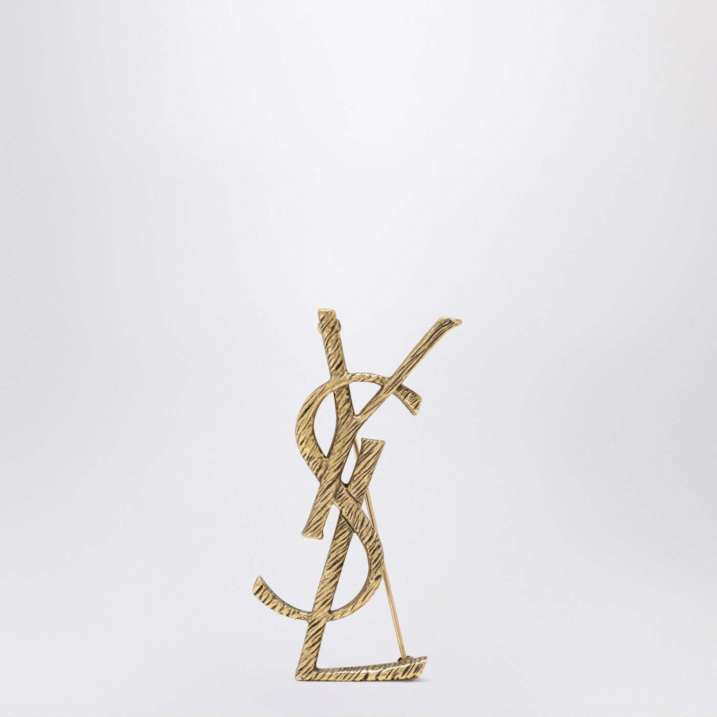 Saint Laurent Cassandre Brooch In Metal Women SAINT LAURENT