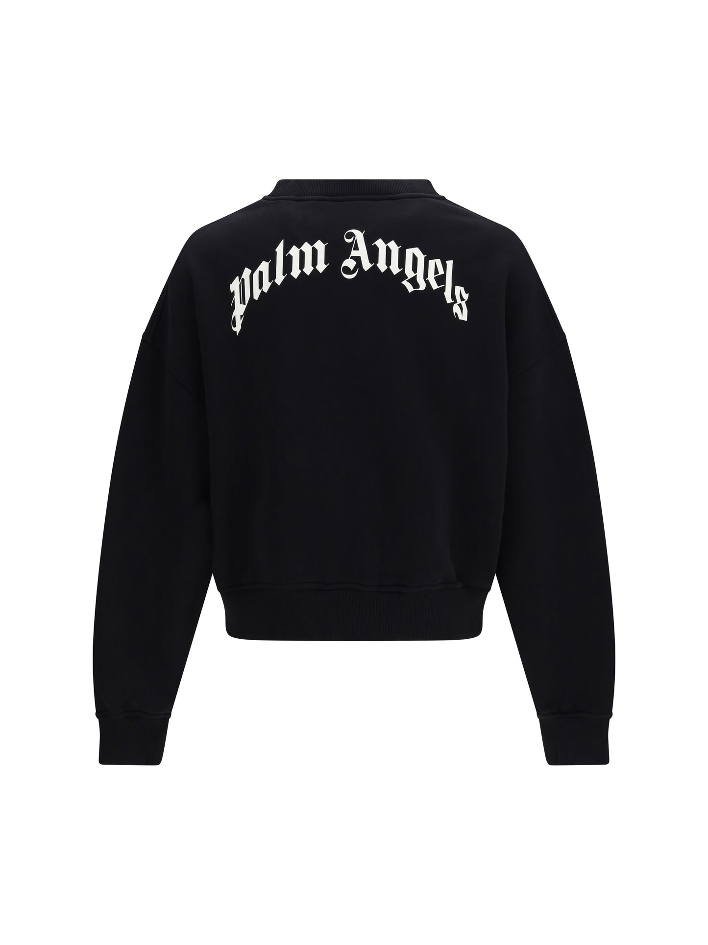 Palm Angels Men Back Curved Logo Sweatshirt PALM ANGELS