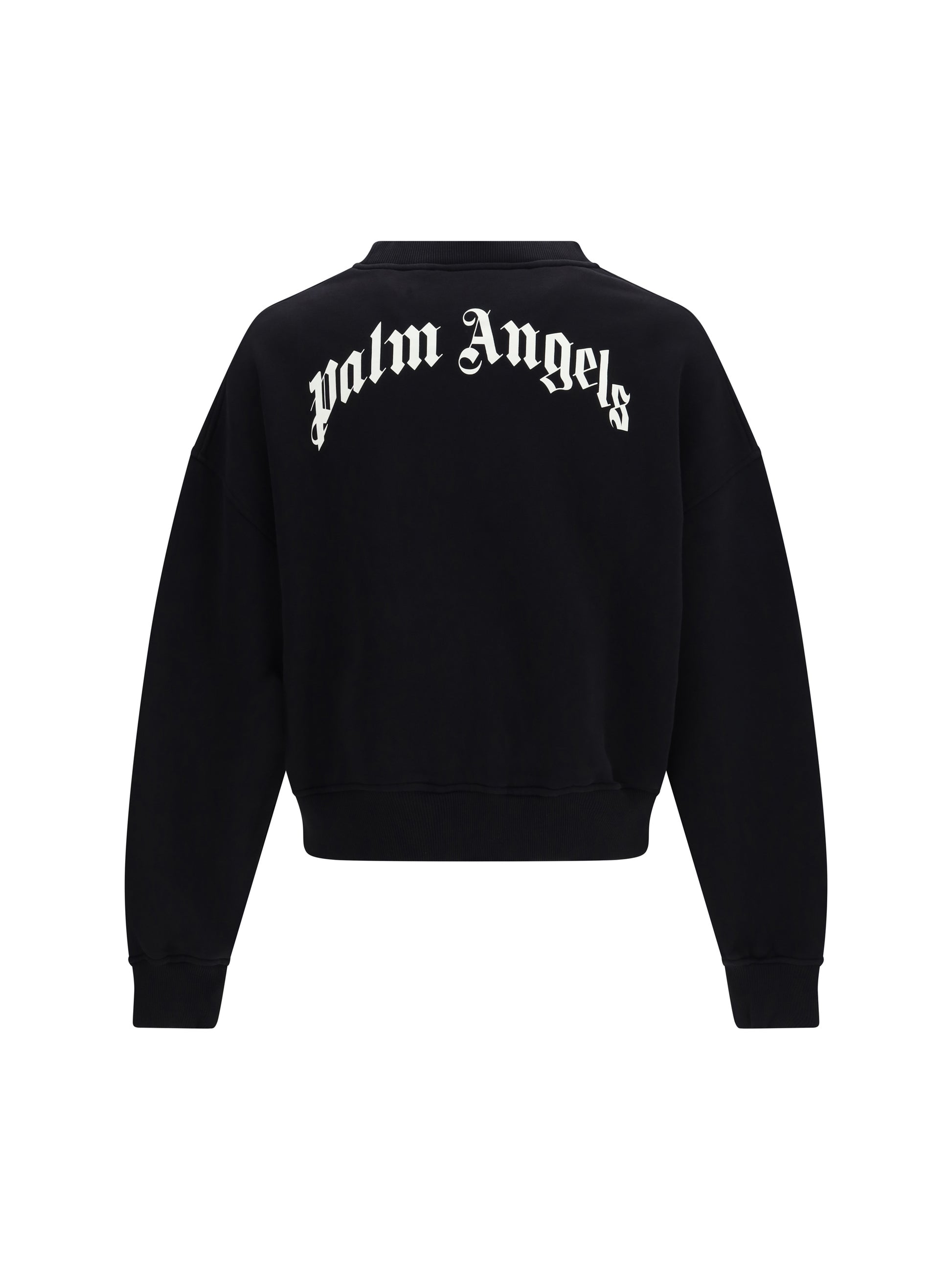 Palm Angels Men Back Curved Logo Sweatshirt PALM ANGELS