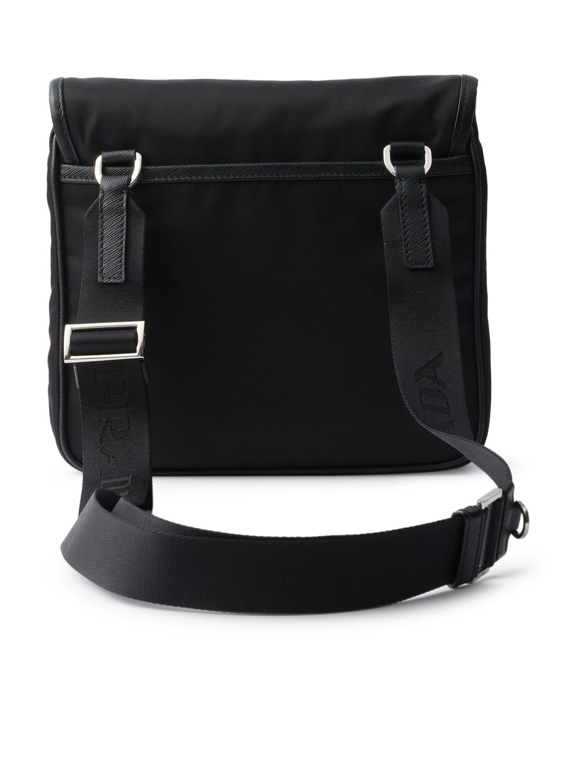 Prada Men Re-Nylon And Saffiano Shoulder Bag PRADA