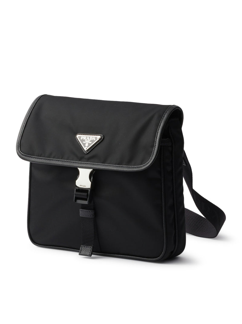Prada Men Re-Nylon And Saffiano Shoulder Bag PRADA