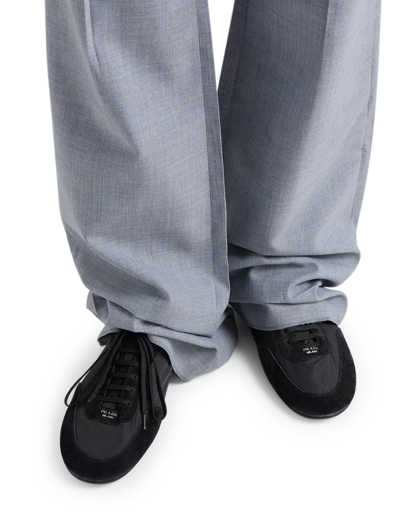 Prada Men Collapse Sneakers In Re-Nylon And Suede PRADA